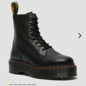 Dr. Martens Jadon Pisa Pebbled Leather Platform Boots